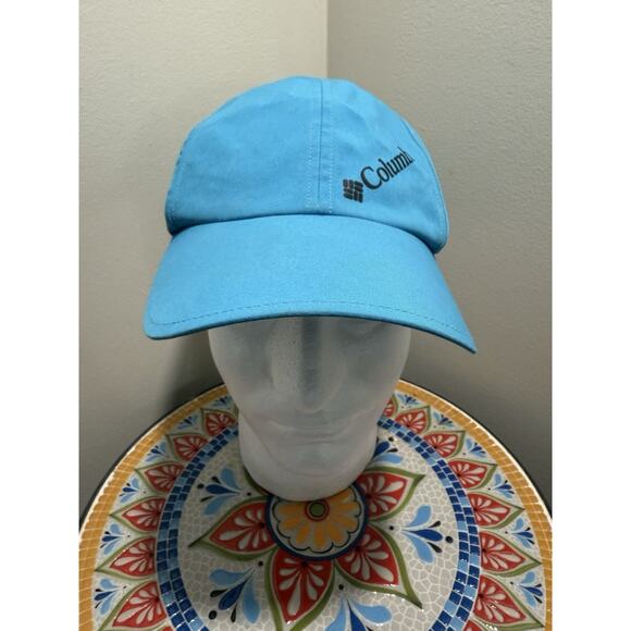 Columbia Blue Adjustable Performance Cap O/S Vented Back Lightweight Outdoor Hat - Picture 2 of 6